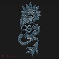 Quetzalcoatl Aztec Serpent Mayan Aztec Stone Inca Toltec Ornament thumb 1