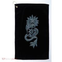 Quetzalcoatl Aztec Serpent Mayan Aztec Stone Inca Toltec Golf Towel thumb 0