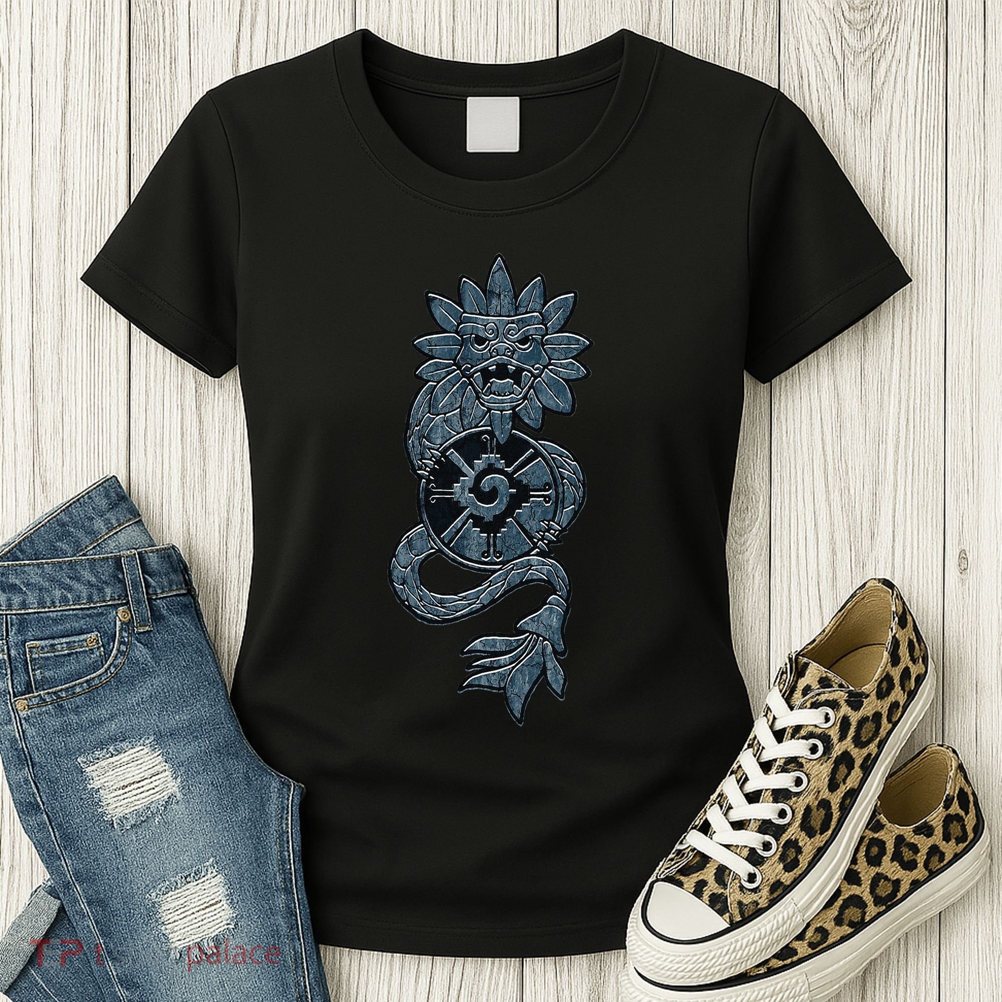 Quetzalcoatl Aztec Serpent Mayan Aztec Stone Inca Toltec Women's T-Shirt