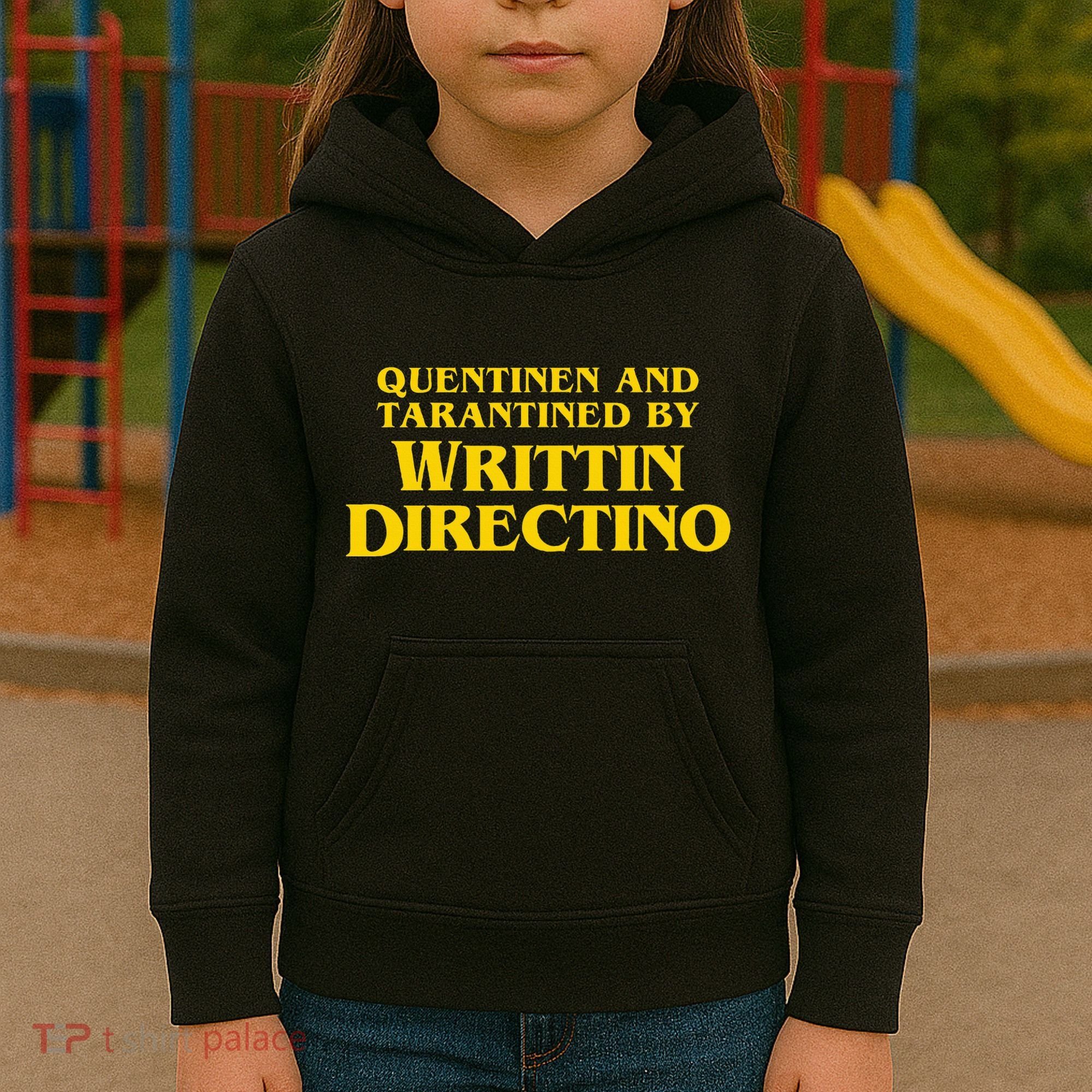 Quentinen And Tarantined By Writtin Directino Kids Hoodie