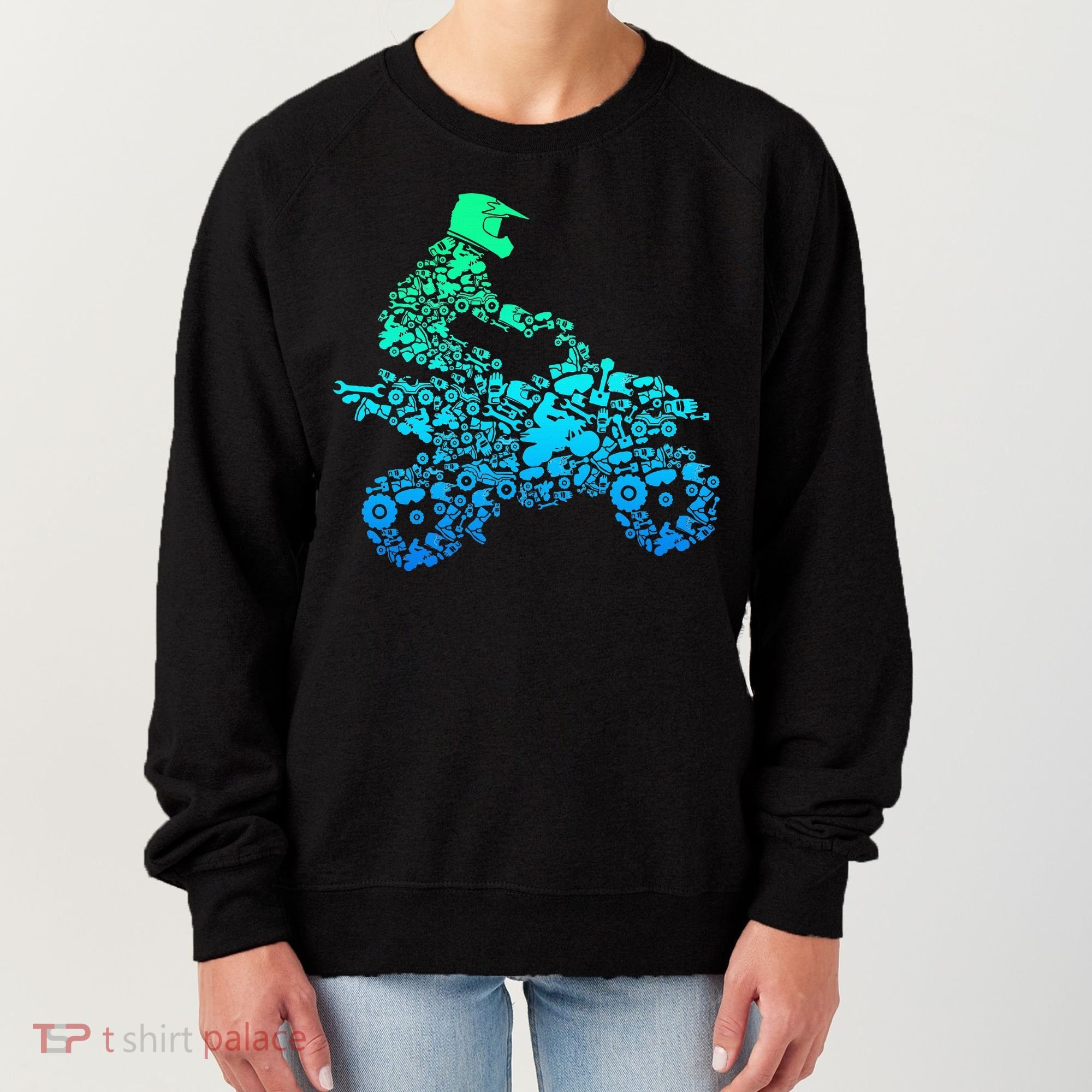 Quad Biker Atv 4 Wheeler Funny Quad Gift Women's Sweatshirt