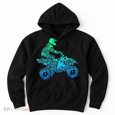 Quad Biker Atv 4 Wheeler Funny Quad Gift Hoodie