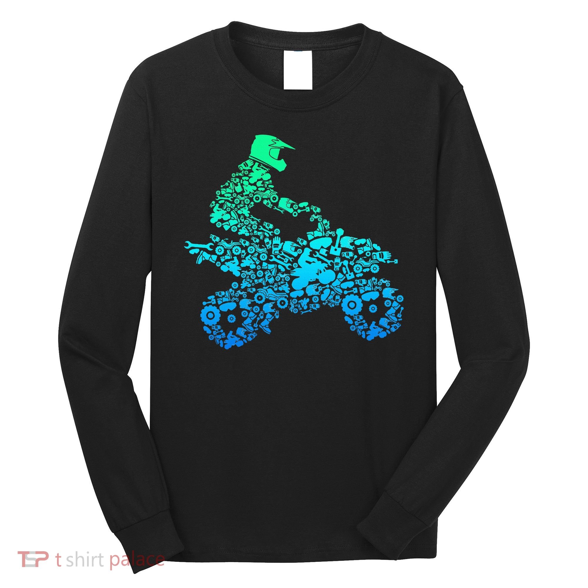 Quad Biker Atv 4 Wheeler Funny Quad Gift Long Sleeve Shirt