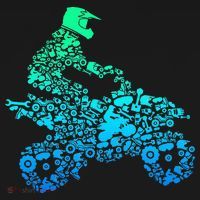 Quad Biker Atv 4 Wheeler Funny Quad Gift Sweatshirt thumb 3