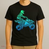 Quad Biker Atv 4 Wheeler Funny Quad Gift T-Shirt thumb 3