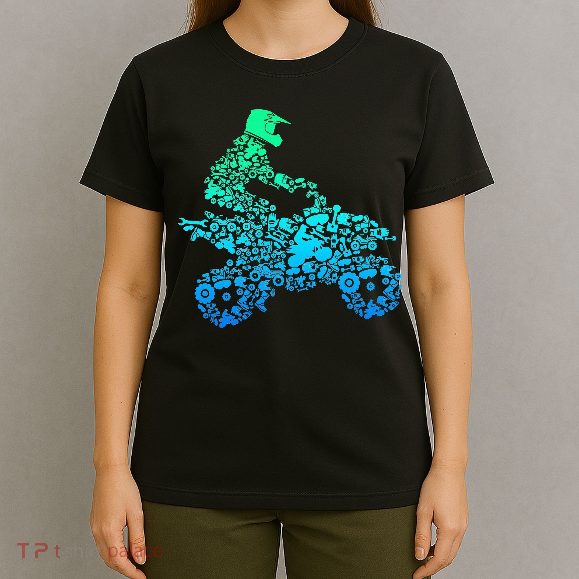 Quad Biker Atv 4 Wheeler Funny Quad Gift T-Shirt