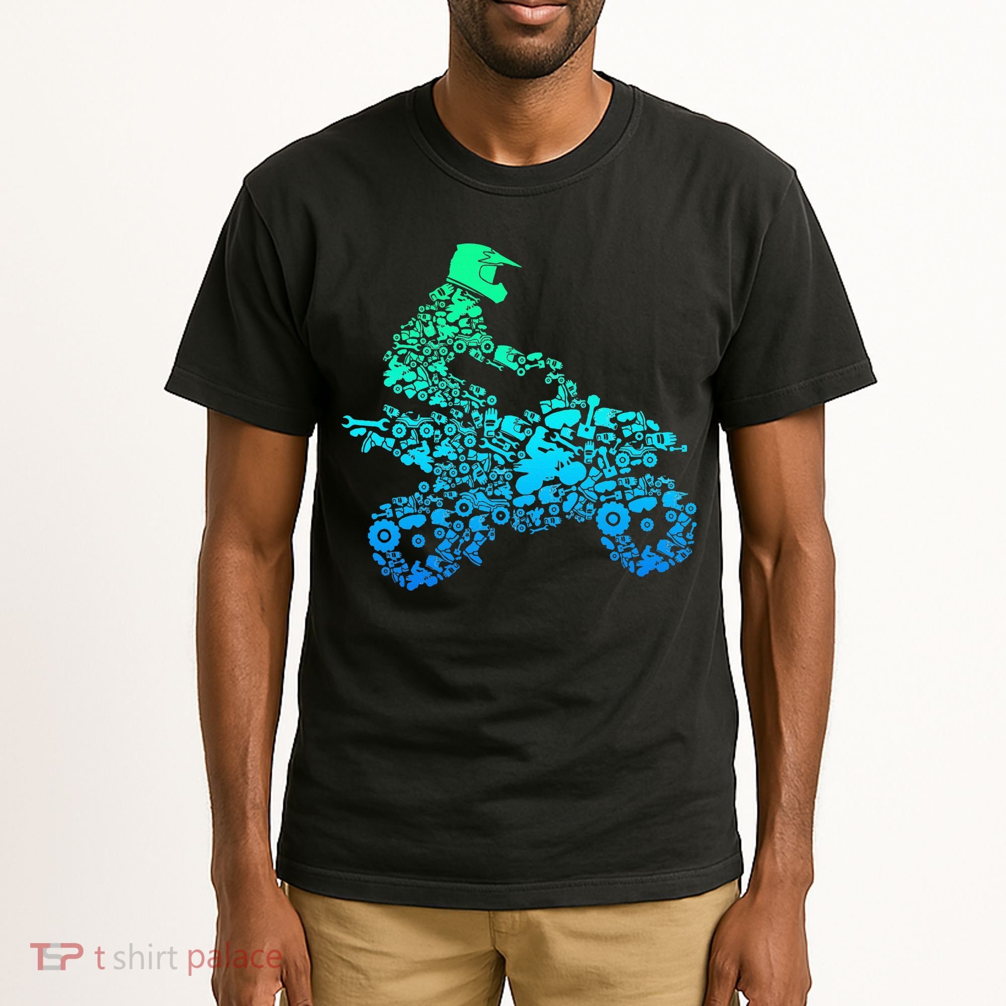 Quad Biker Atv 4 Wheeler Funny Quad Gift Tall T-Shirt