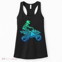 Quad Biker Atv 4 Wheeler Funny Quad Gift Women's Tank Top thumb 0