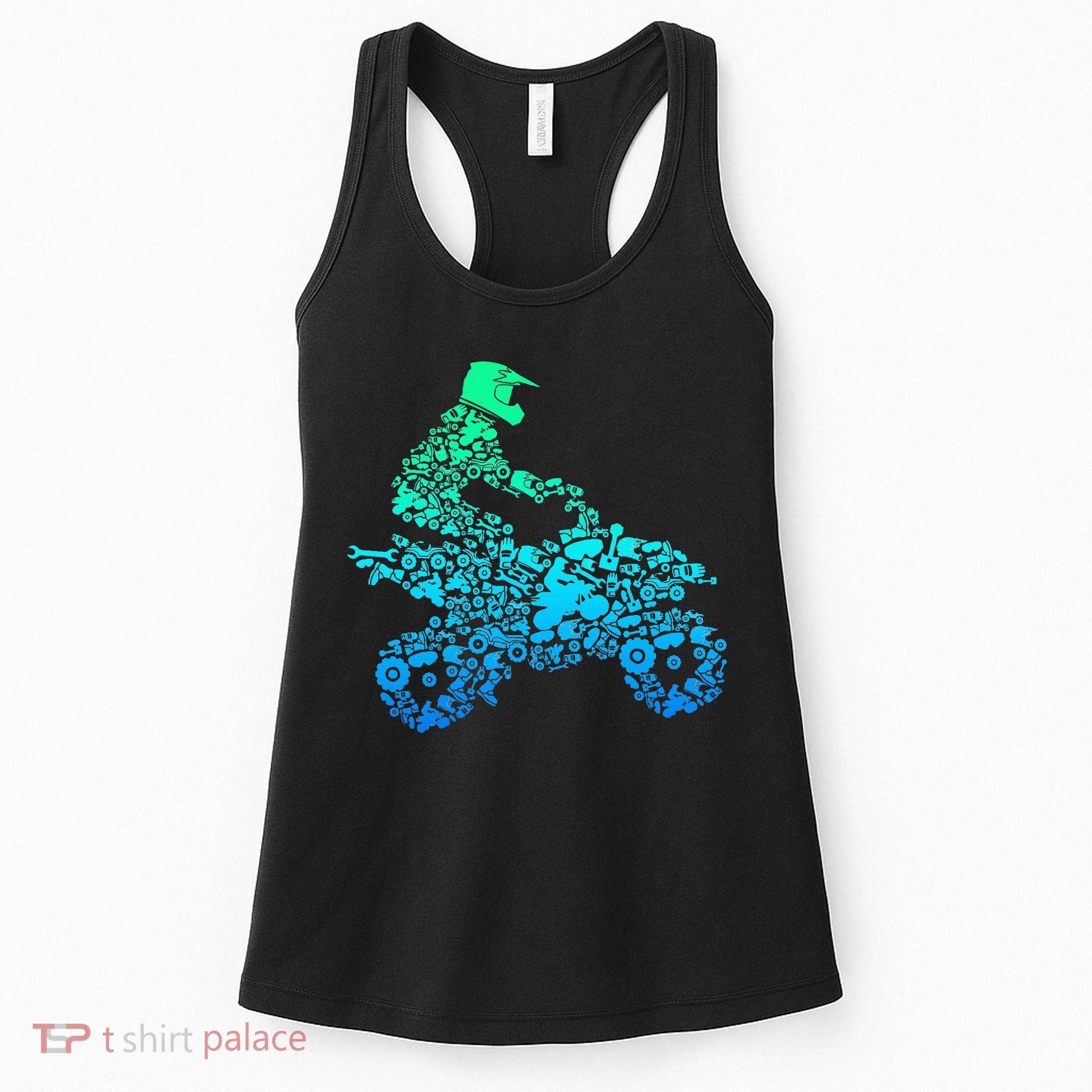 Quad Biker Atv 4 Wheeler Funny Quad Gift Women's Tank Top