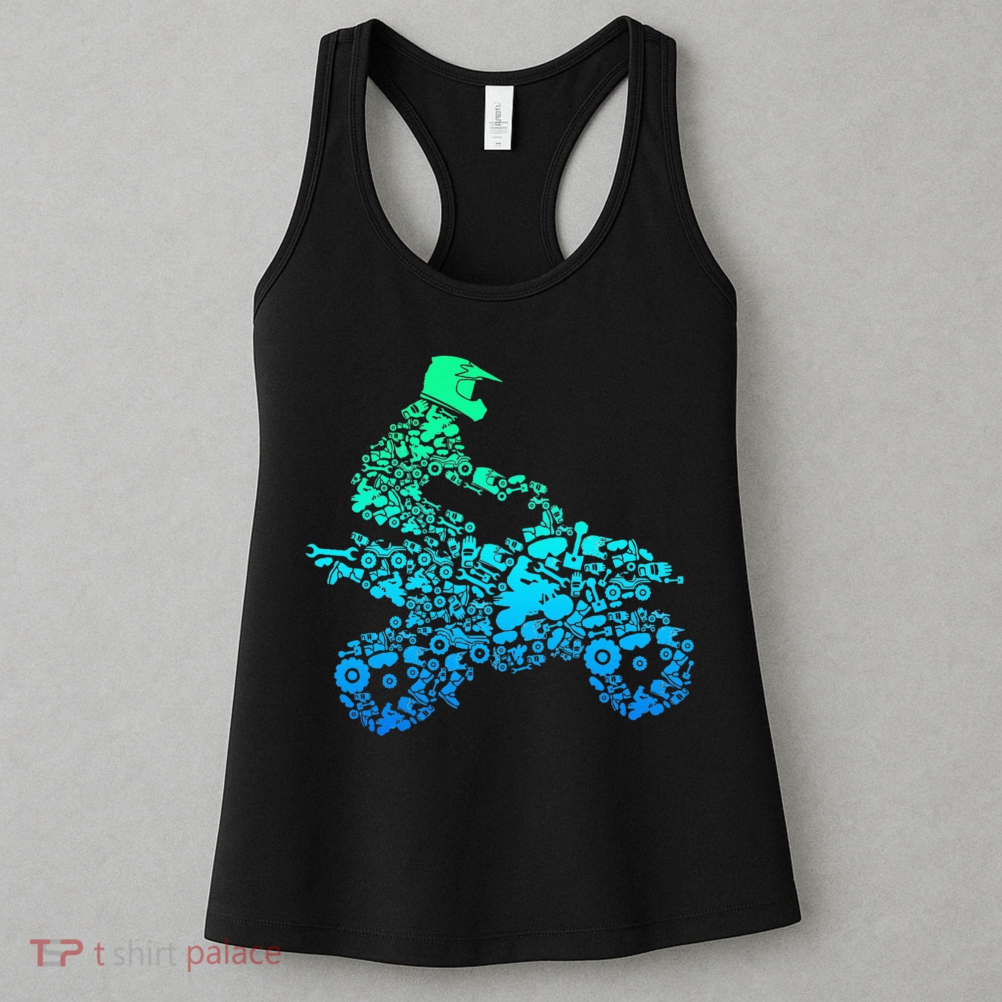 Quad Biker Atv 4 Wheeler Funny Quad Gift Women's Tank Top