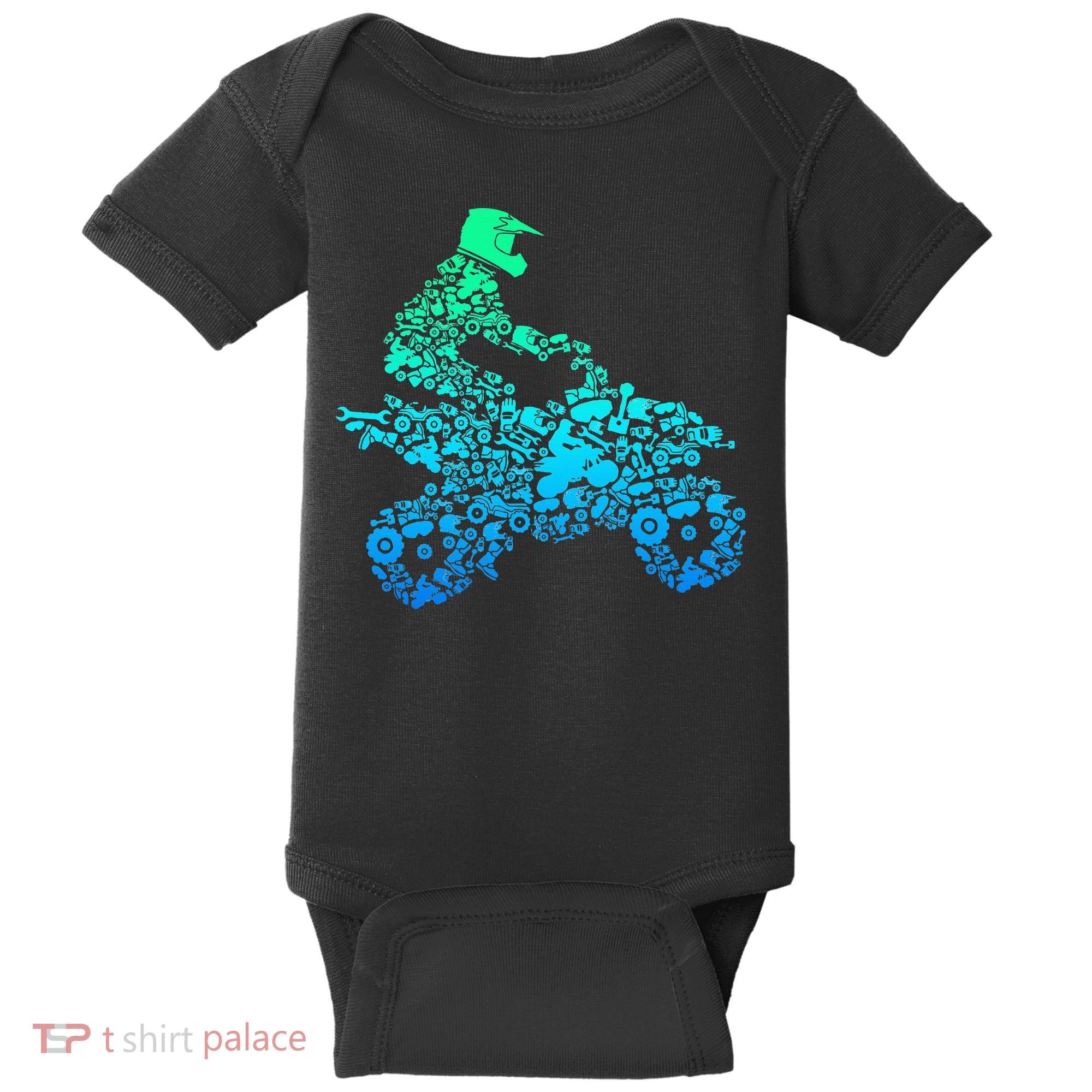 Quad Biker Atv 4 Wheeler Funny Quad Gift Baby Bodysuit