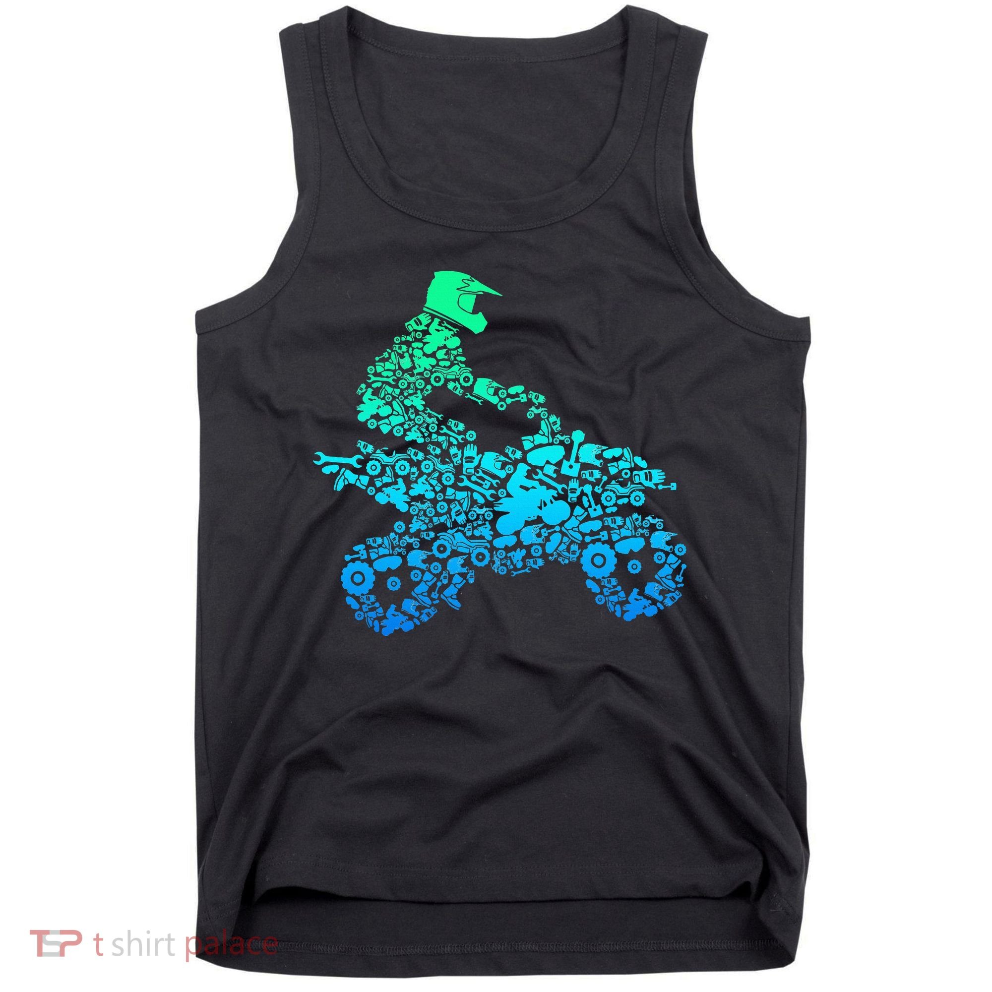 Quad Biker Atv 4 Wheeler Funny Quad Gift Tank Top