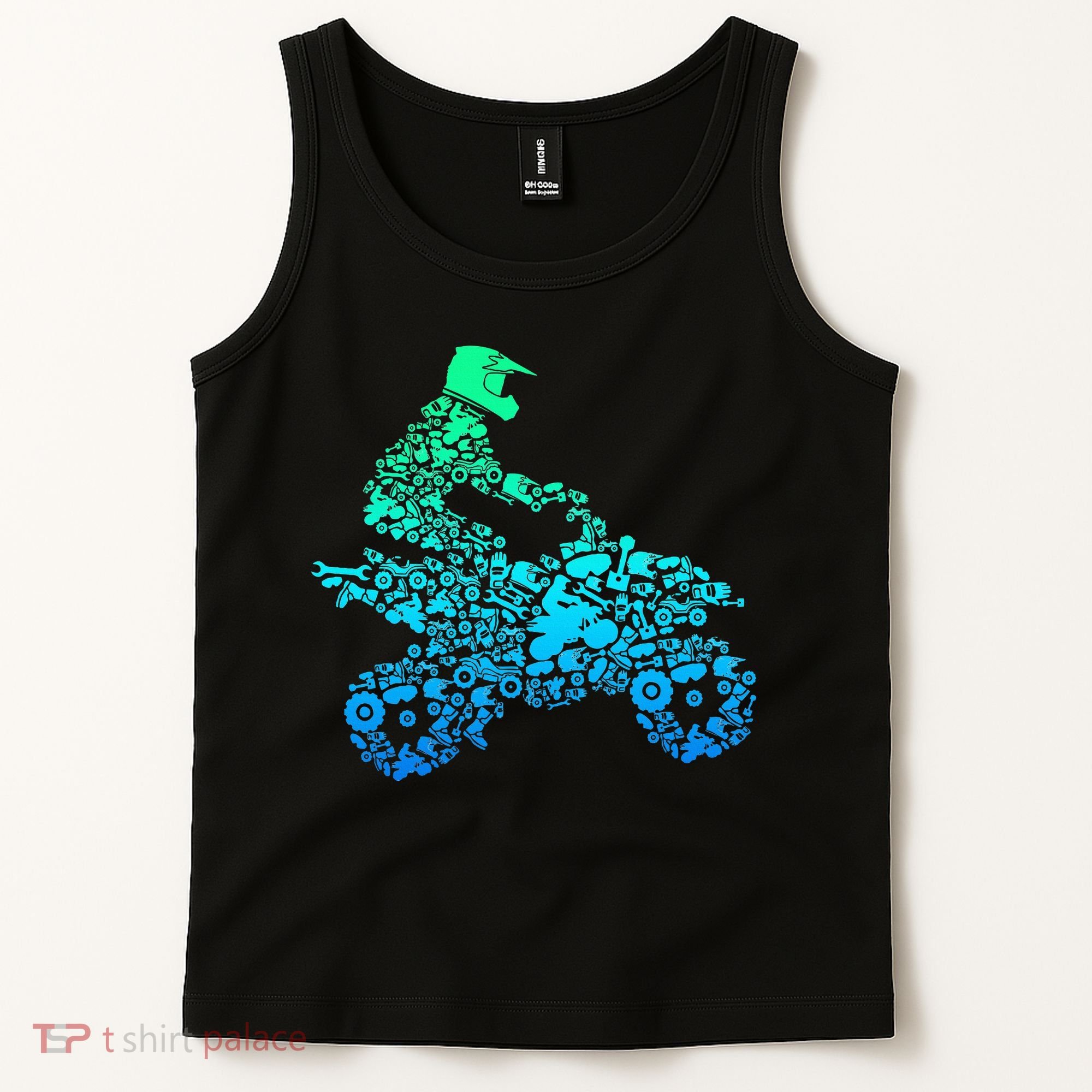 Quad Biker Atv 4 Wheeler Funny Quad Gift Tank Top