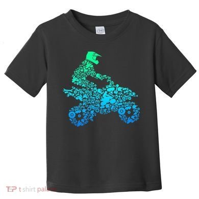 Quad Biker Atv 4 Wheeler Funny Quad Gift Toddler T-Shirt