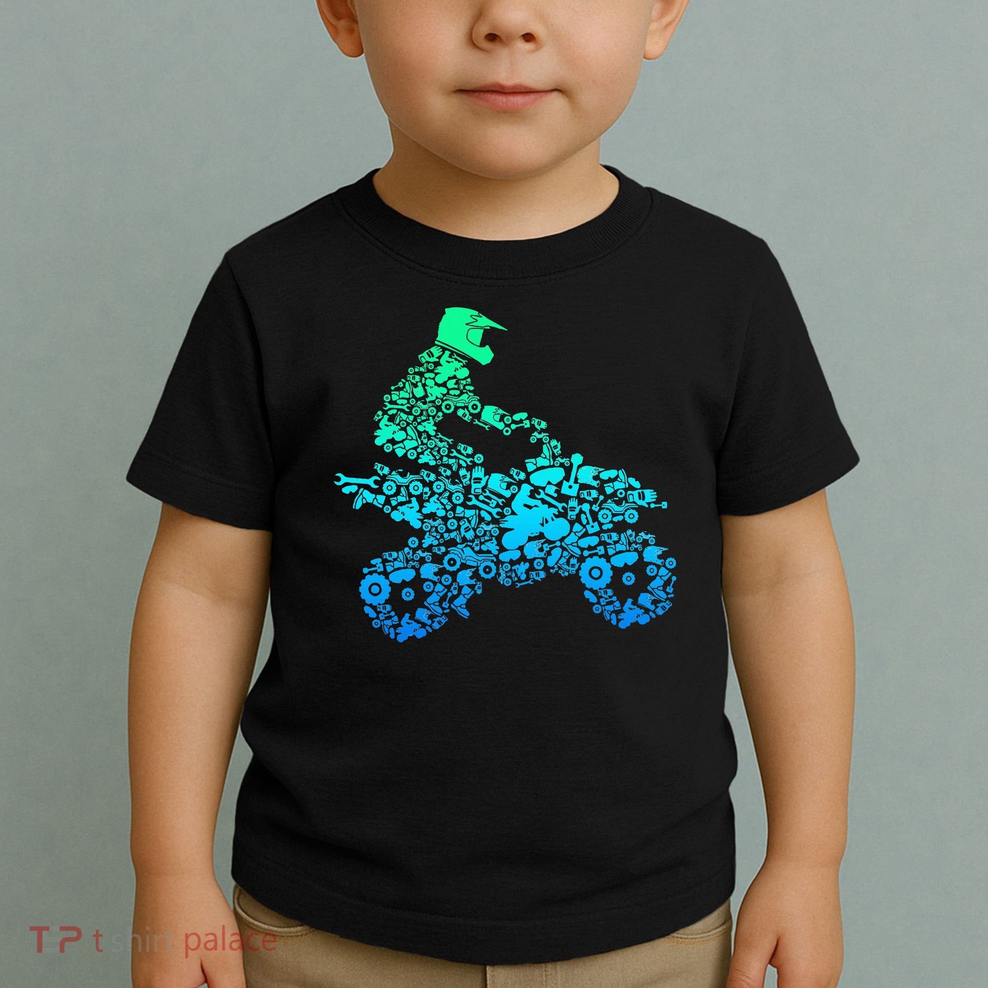 Quad Biker Atv 4 Wheeler Funny Quad Gift Toddler T-Shirt