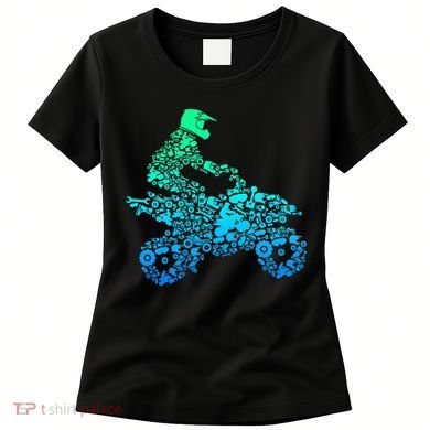 Quad Biker Atv 4 Wheeler Funny Quad Gift Women's T-Shirt