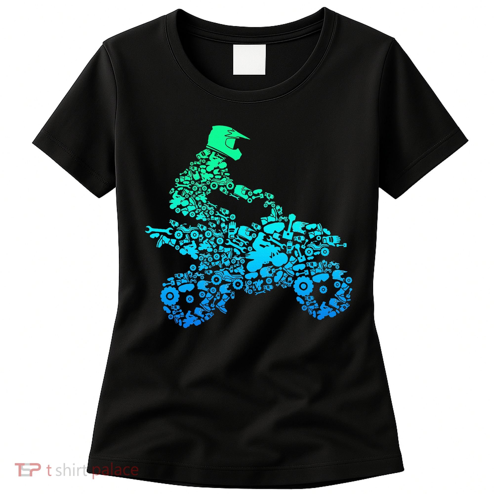 Quad Biker Atv 4 Wheeler Funny Quad Gift Women's T-Shirt