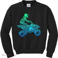 Quad Biker Atv 4 Wheeler Funny Quad Gift Kids Sweatshirt thumb 0