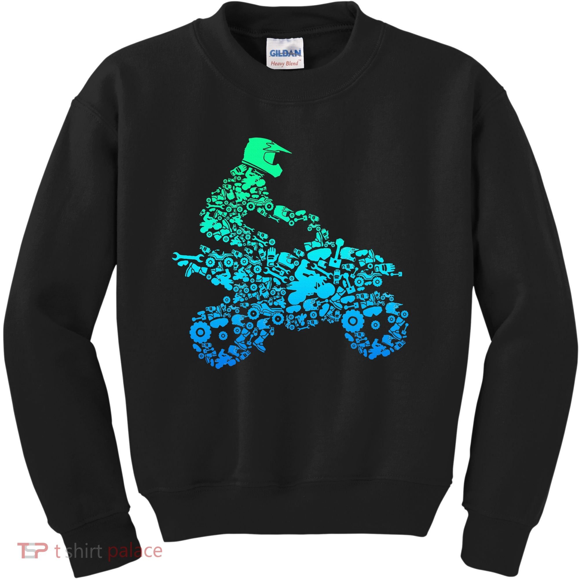 Quad Biker Atv 4 Wheeler Funny Quad Gift Kids Sweatshirt