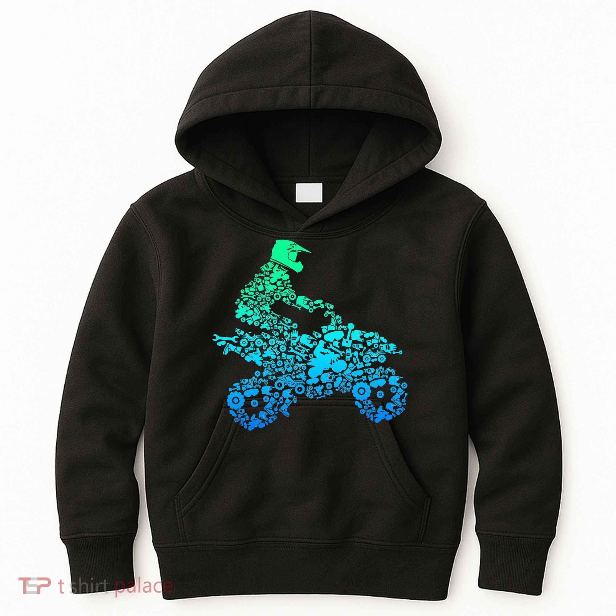 Quad Biker Atv 4 Wheeler Funny Quad Gift Kids Hoodie