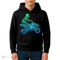 Quad Biker Atv 4 Wheeler Funny Quad Gift Kids Hoodie thumb 4