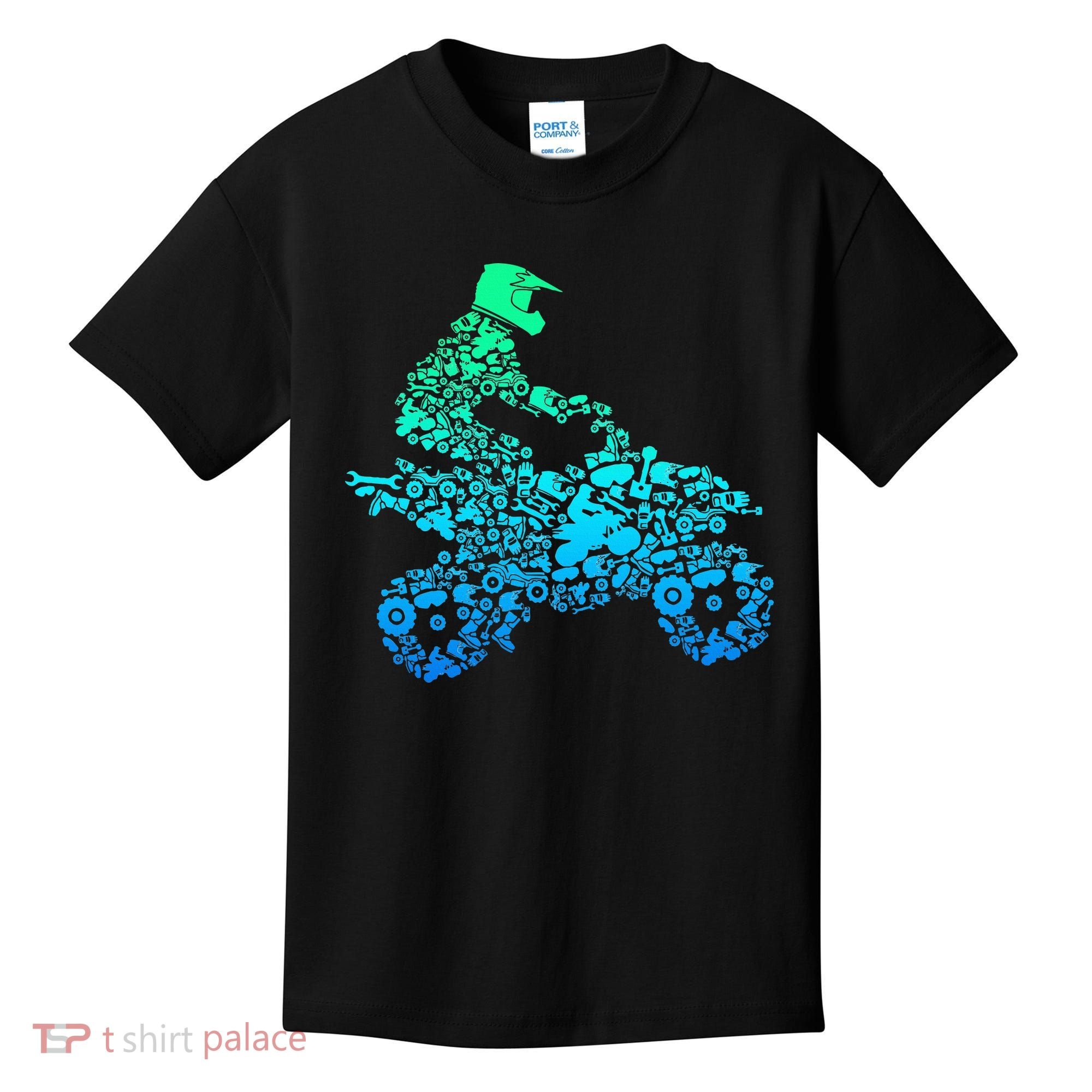 Quad Biker Atv 4 Wheeler Funny Quad Gift Kids T-Shirt