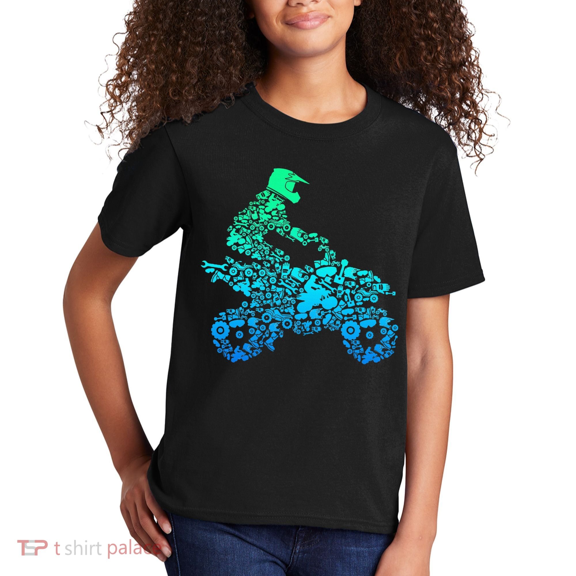 Quad Biker Atv 4 Wheeler Funny Quad Gift Kids T-Shirt