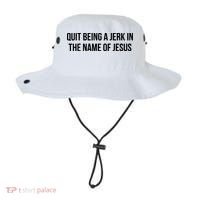Quit Being A Jerk In The Name Of Jesus Bucket Hat thumb 0