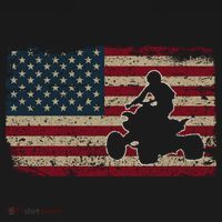 Quad Biker America Flag Gift I Atv Four Wheeler Quad Bike Gift Women's Hoodie thumb 2