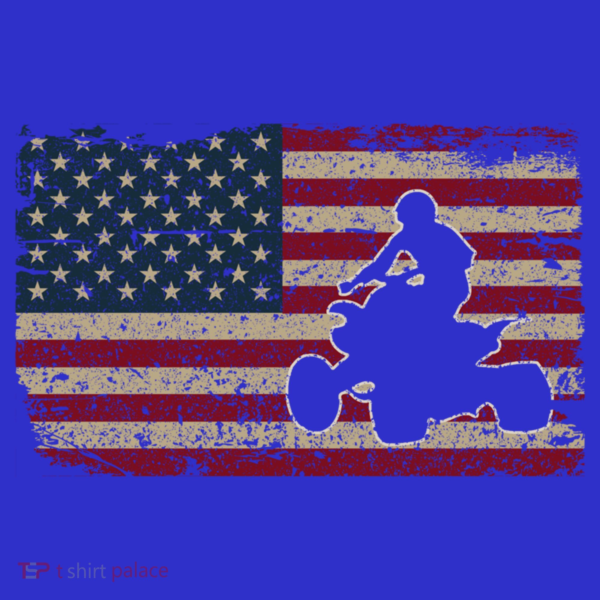 Quad Biker America Flag Gift I Atv Four Wheeler Quad Bike Gift Women's Tank Top