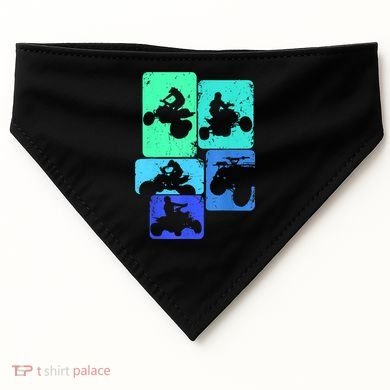 Quad Biker ATV 4 Wheeler Quad Boys USA-Made Doggie Bandana