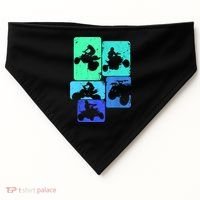 Quad Biker ATV 4 Wheeler Quad Boys USA-Made Doggie Bandana thumb 0