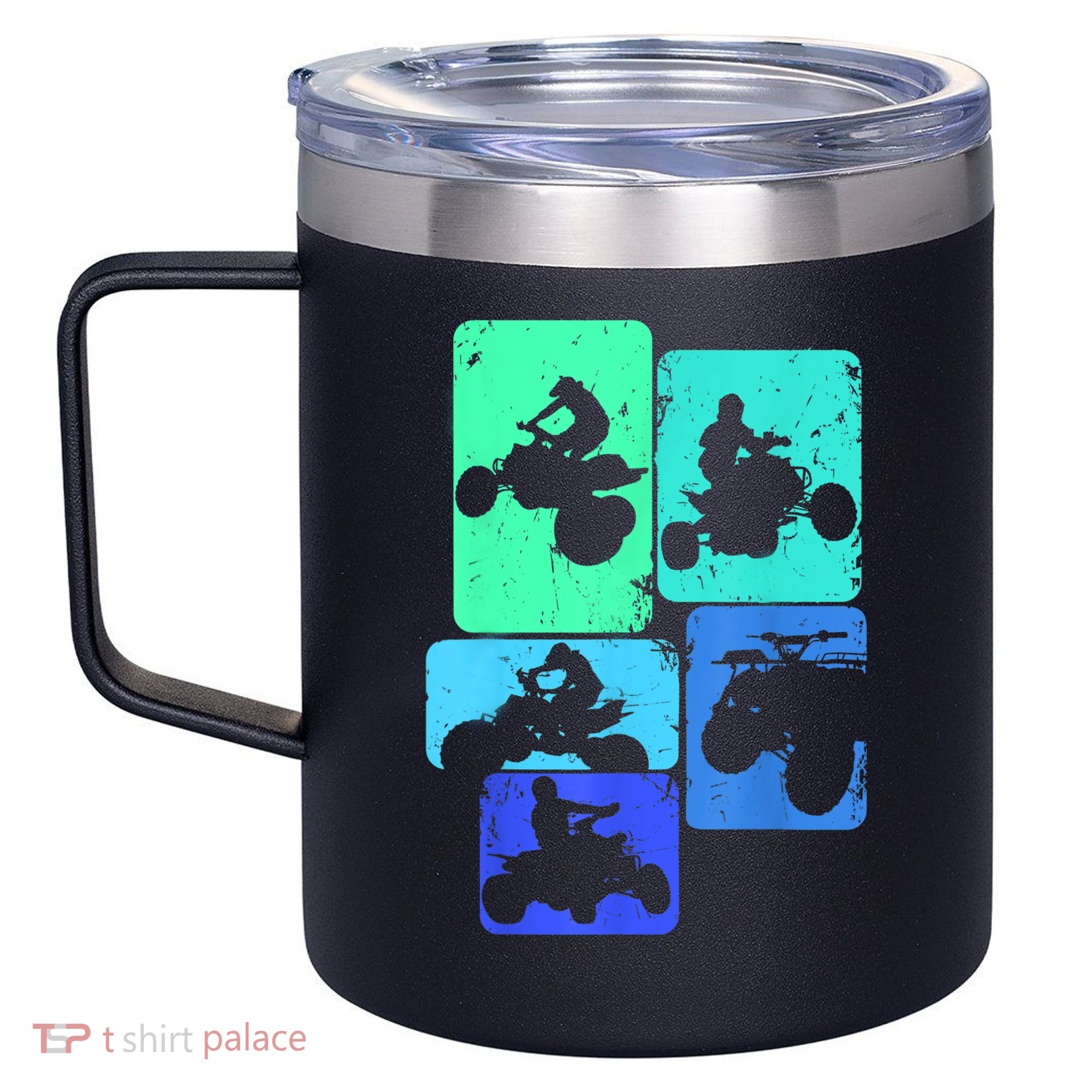 Quad Biker ATV 4 Wheeler Quad Boys 12oz Stainless Steel Coffee Mug