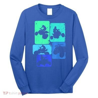 Quad Biker ATV 4 Wheeler Quad Boys Long Sleeve Shirt