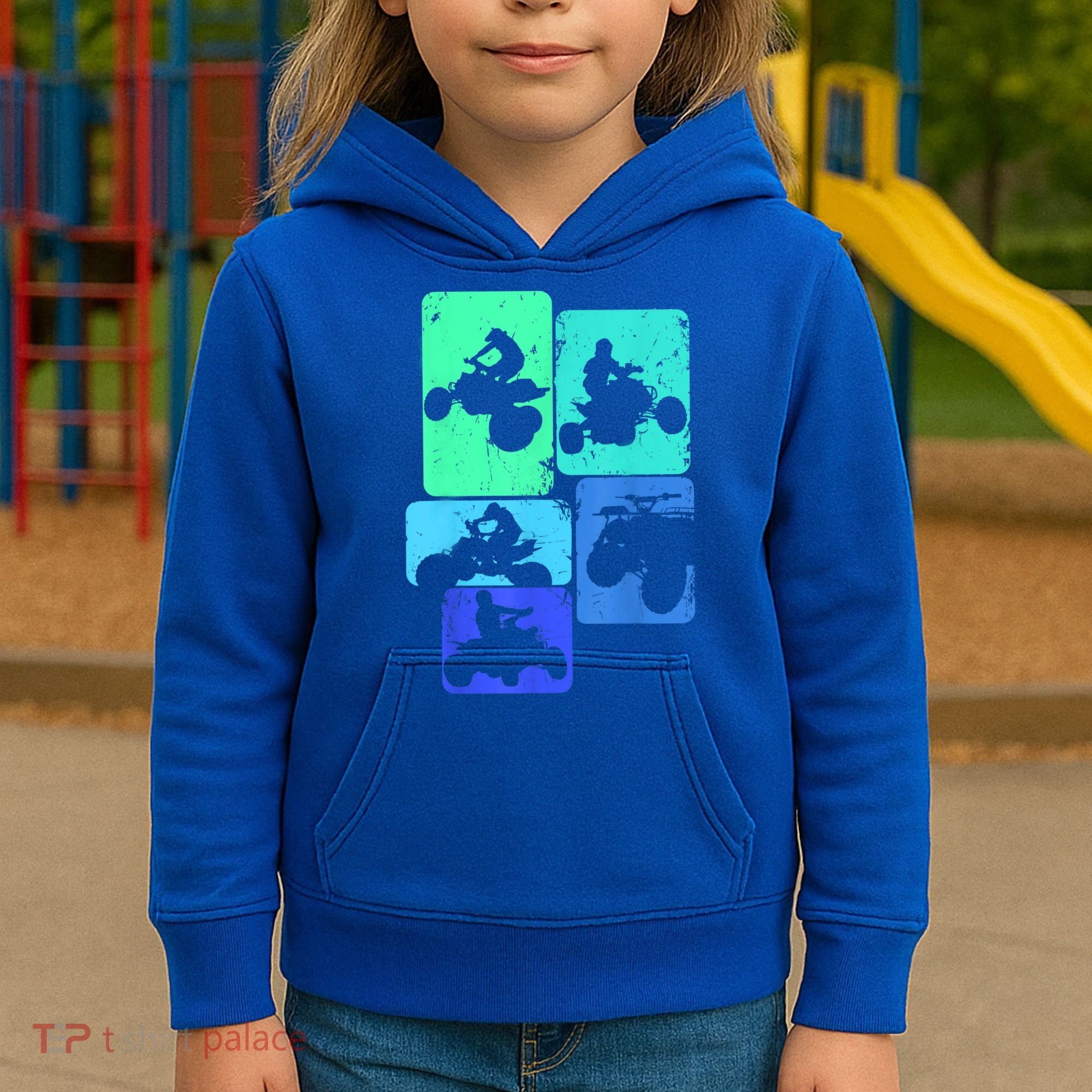 Quad Biker ATV 4 Wheeler Quad Boys Kids Hoodie