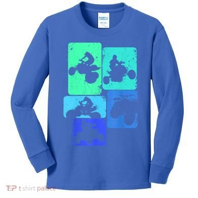 Quad Biker ATV 4 Wheeler Quad Boys Kids Long Sleeve Shirt