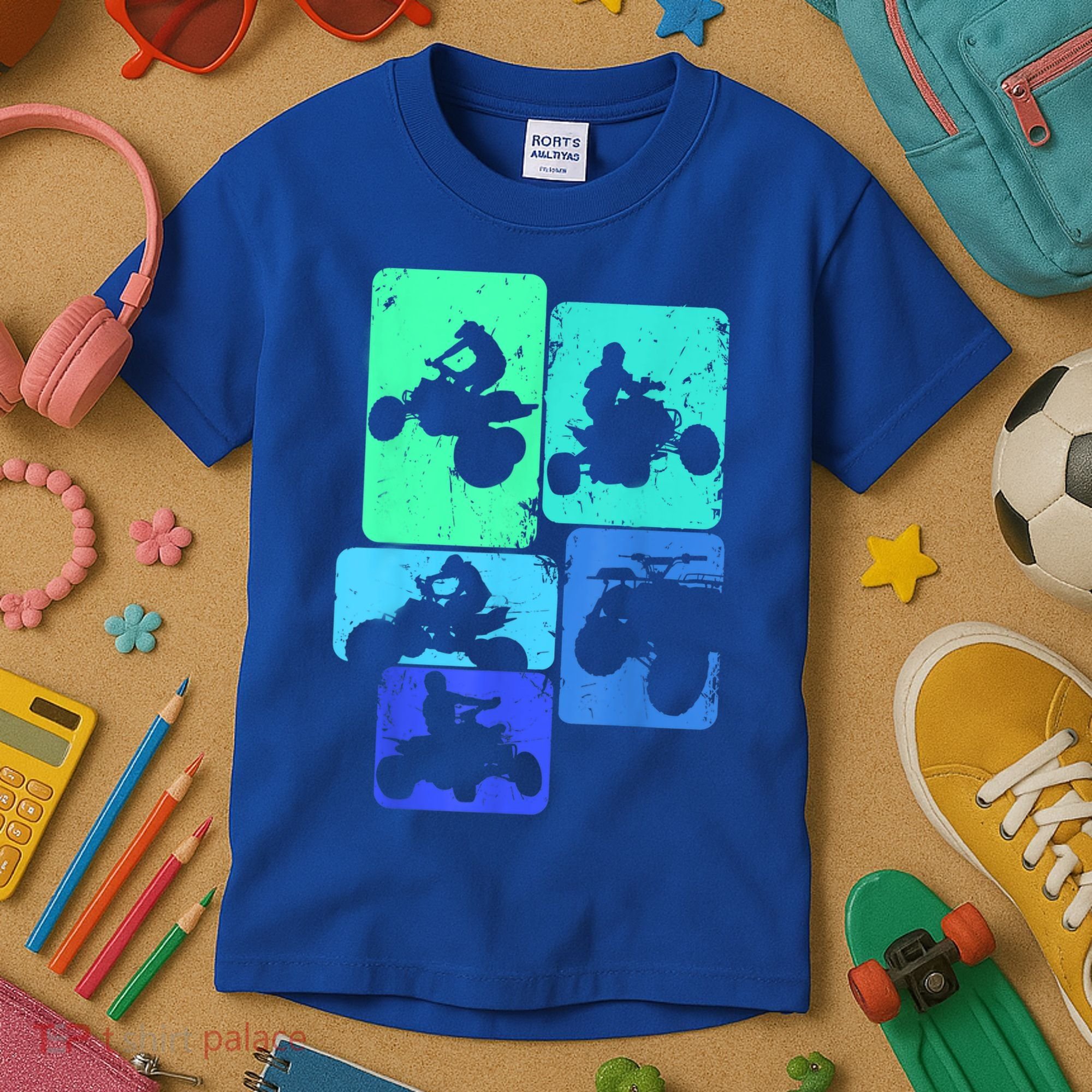 Quad Biker ATV 4 Wheeler Quad Boys Kids T-Shirt