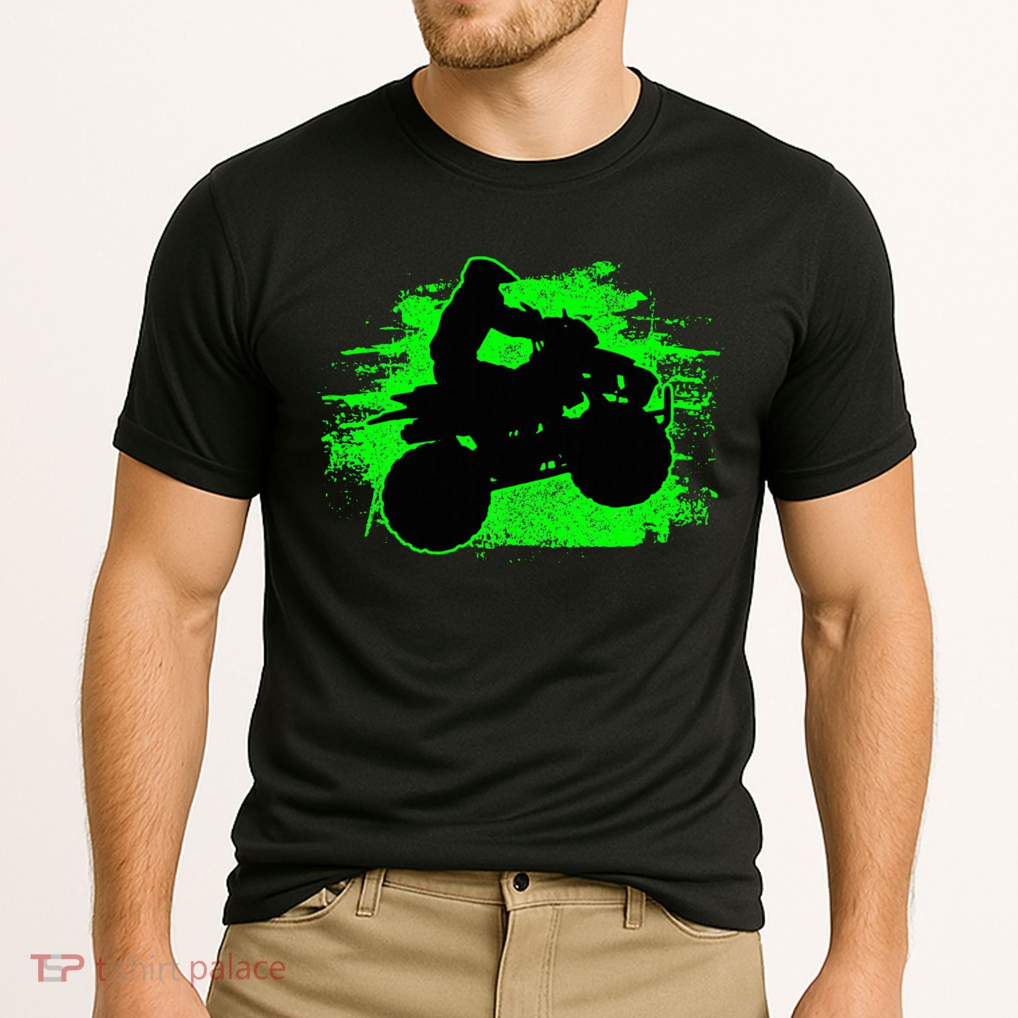 Quad Bike Atv Gift Cooling Performance Crew T-Shirt