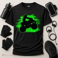 Quad Bike Atv Gift Cooling Performance Crew T-Shirt thumb 3
