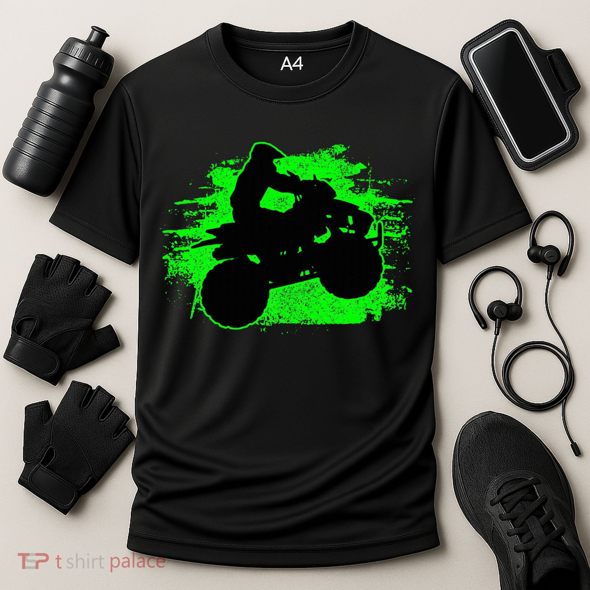 Quad Bike Atv Gift Cooling Performance Crew T-Shirt
