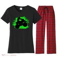 Quad Bike Atv Gift Women's Flannel Pajama Set thumb 0