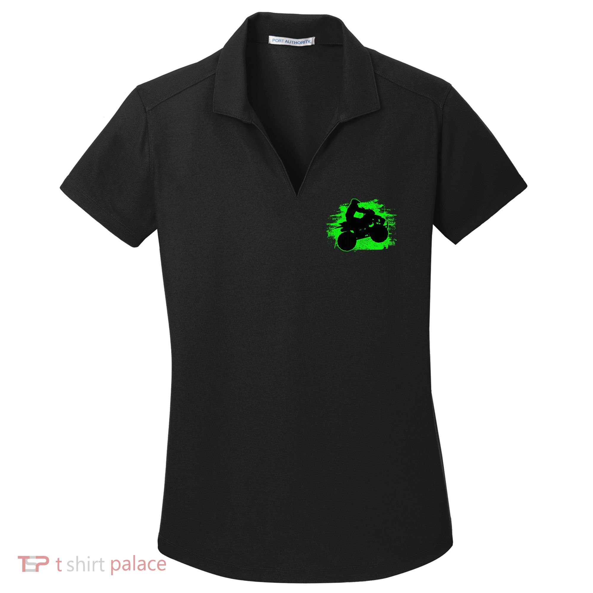Quad Bike Atv Gift Women's Dry Zone Grid Polo