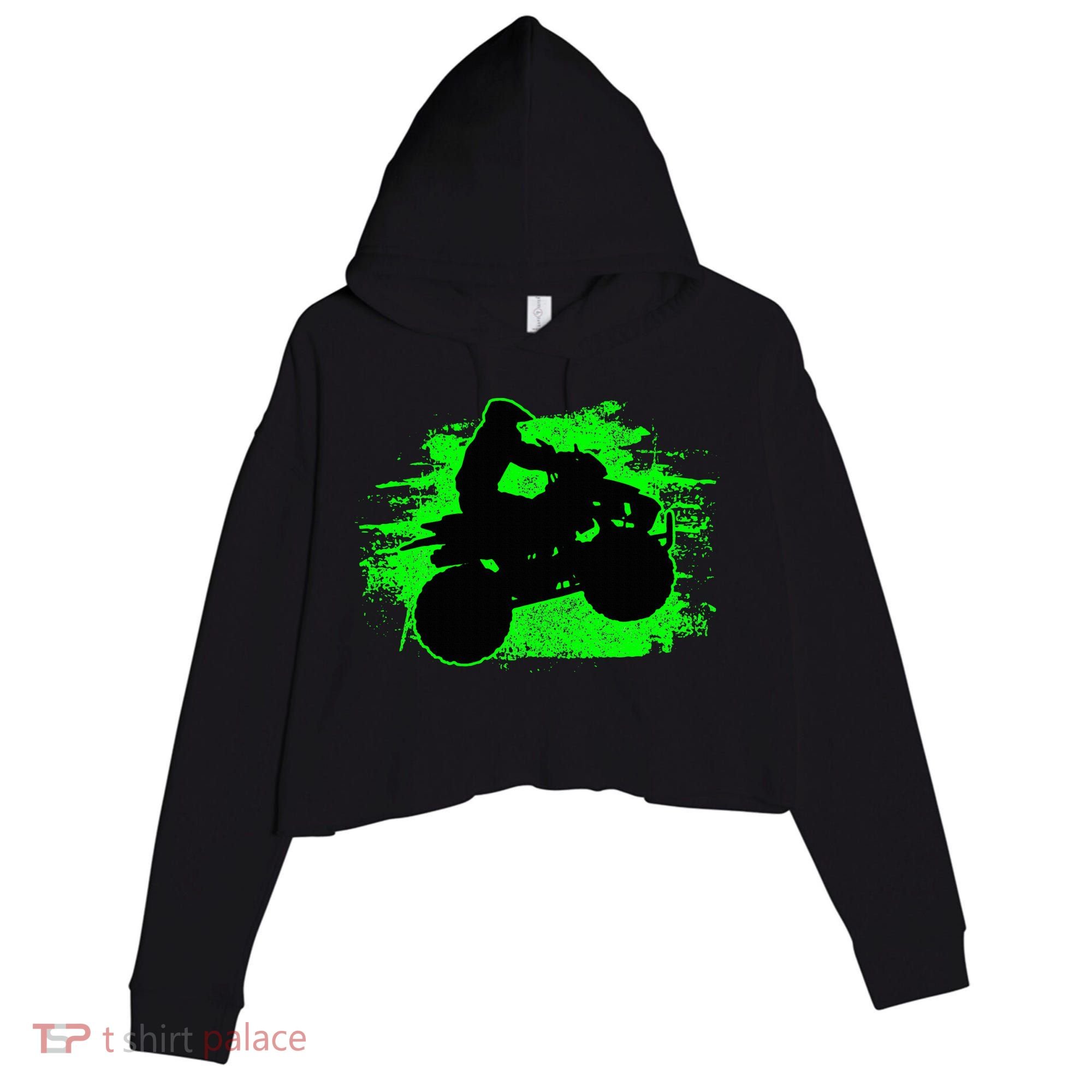 Quad Bike Atv Gift Crop Fleece Hoodie