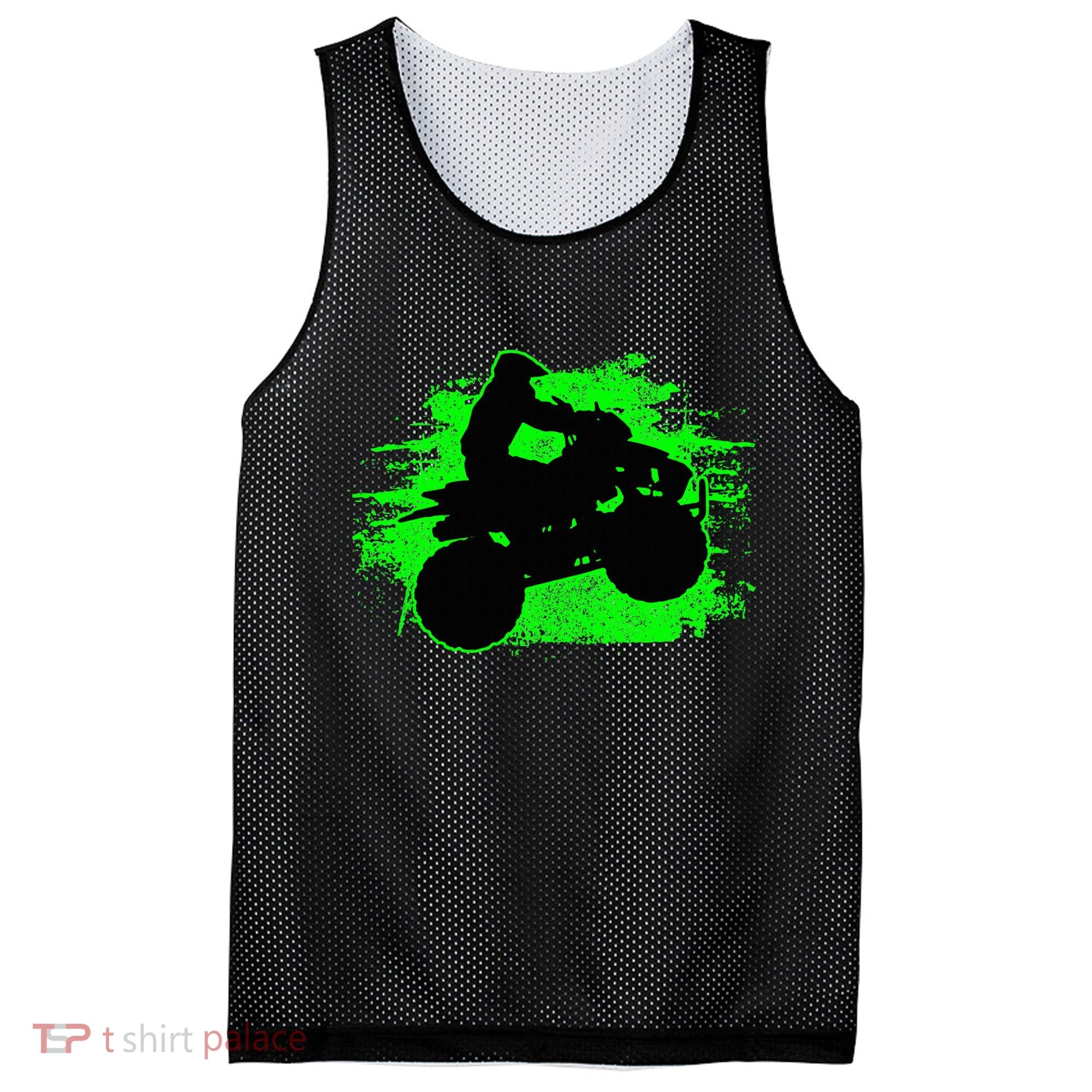 Quad Bike Atv Gift Mesh Reversible Basketball Jersey Tank