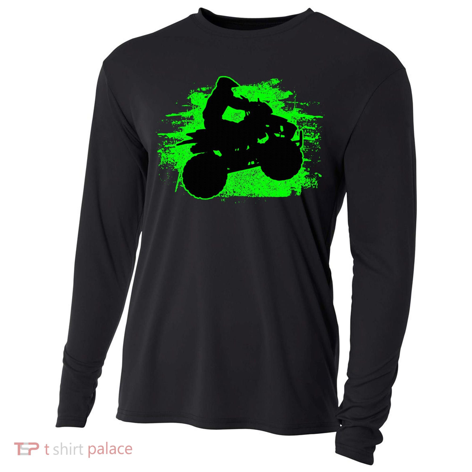 Quad Bike Atv Gift Cooling Performance Long Sleeve Crew