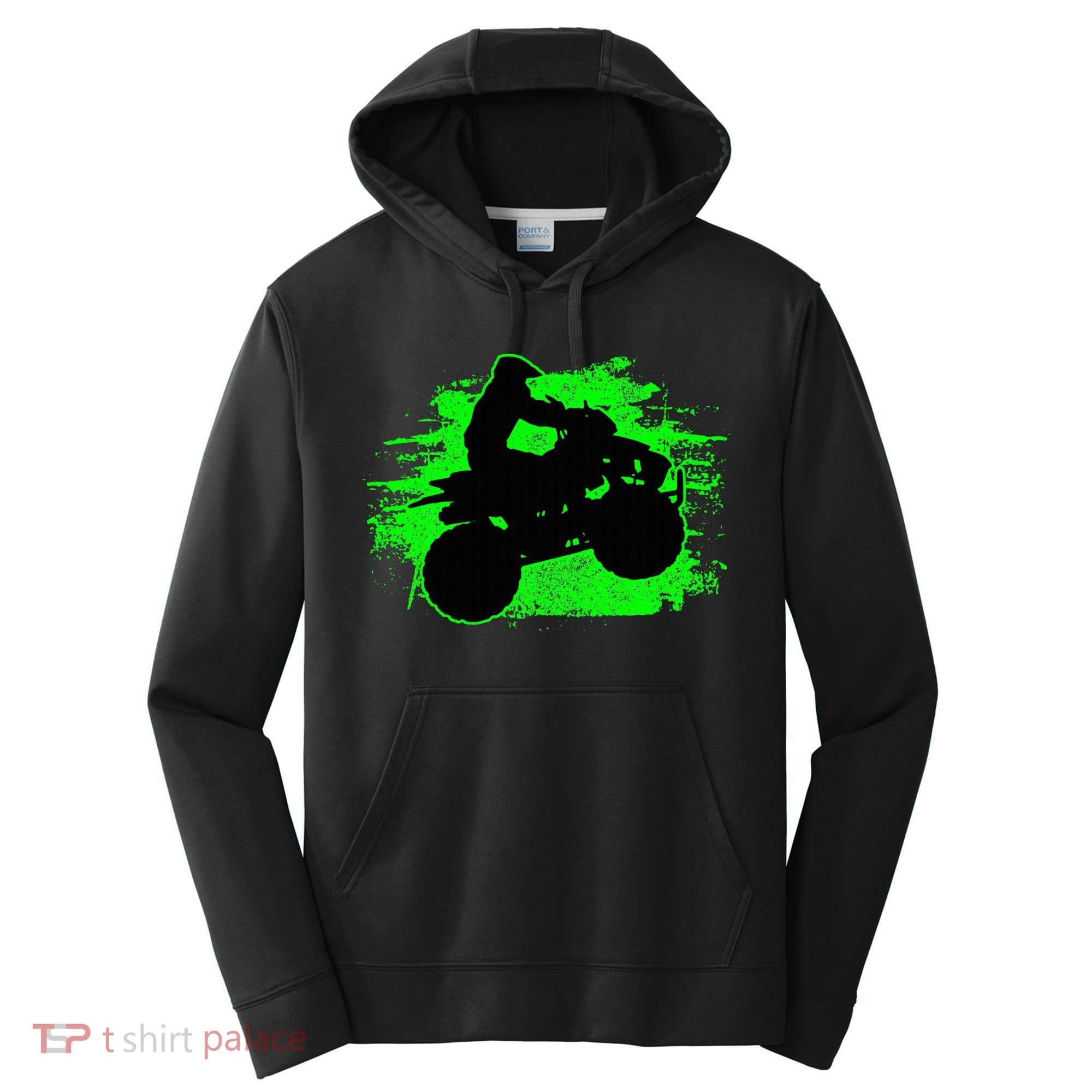Quad Bike Atv Gift Performance Fleece Hoodie