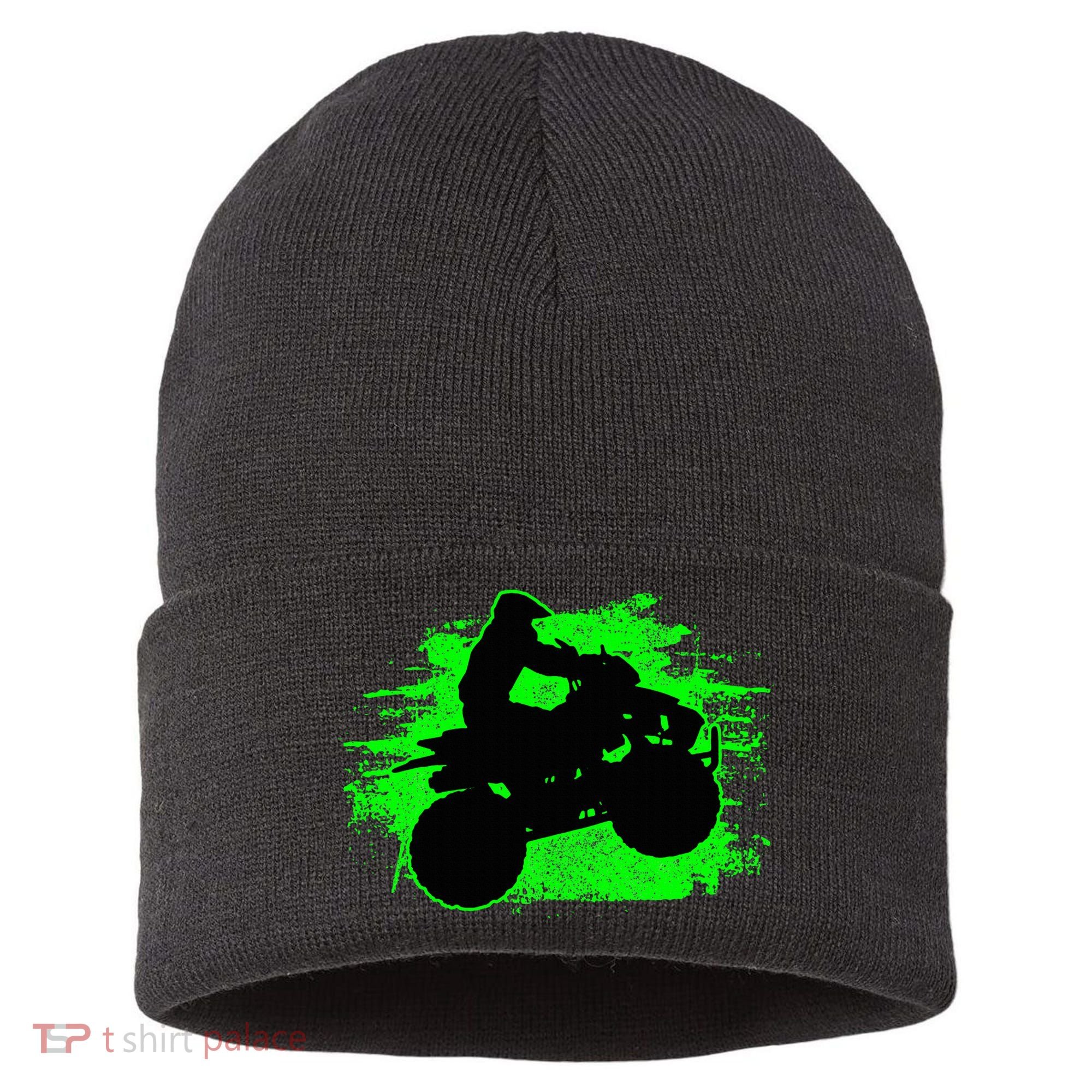Quad Bike Atv Gift Sustainable Knit Beanie