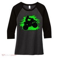Quad Bike Atv Gift Women's Tri-Blend 3/4-Sleeve Raglan Shirt thumb 0