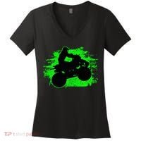 Quad Bike Atv Gift Women's V-Neck T-Shirt thumb 0