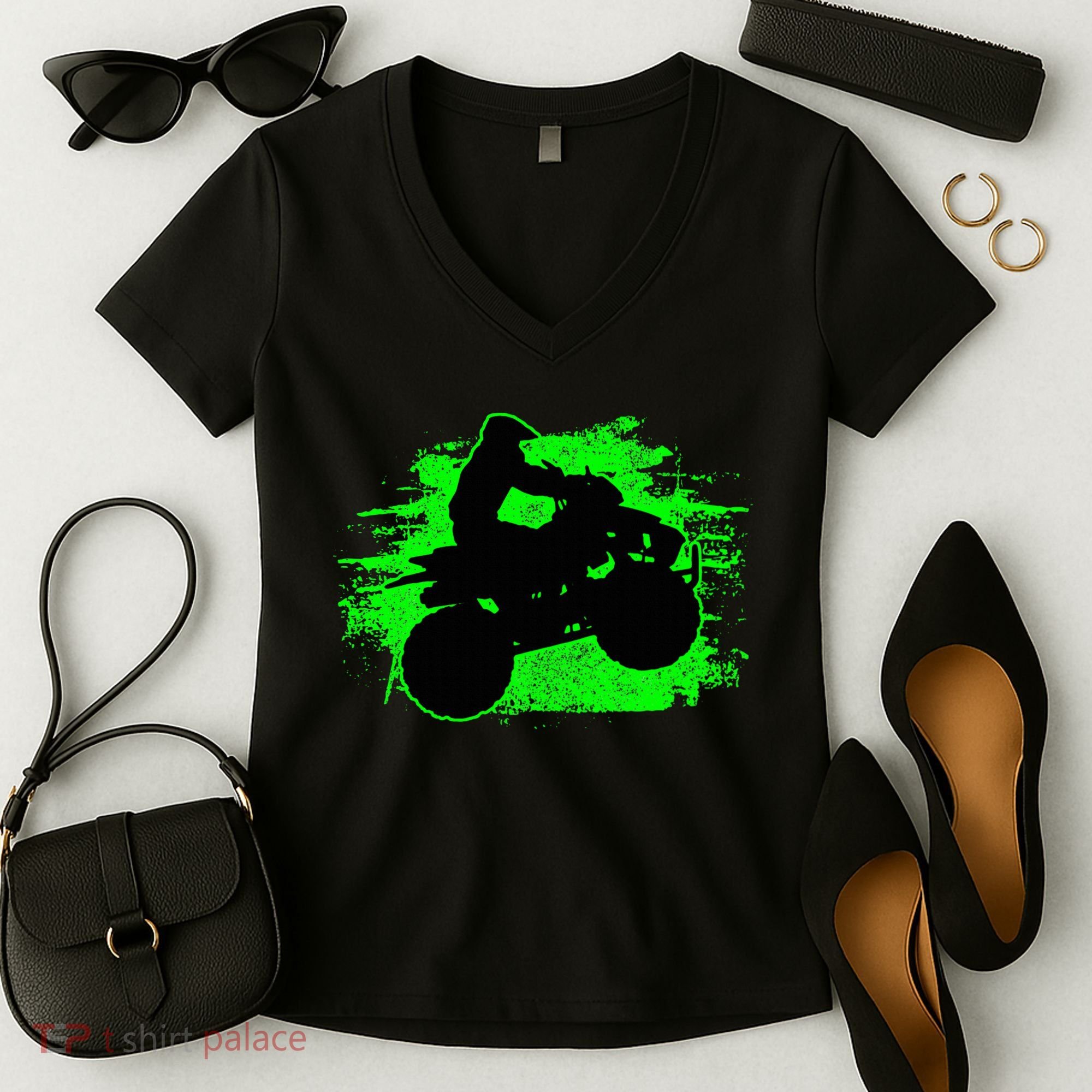 Quad Bike Atv Gift Women's V-Neck T-Shirt